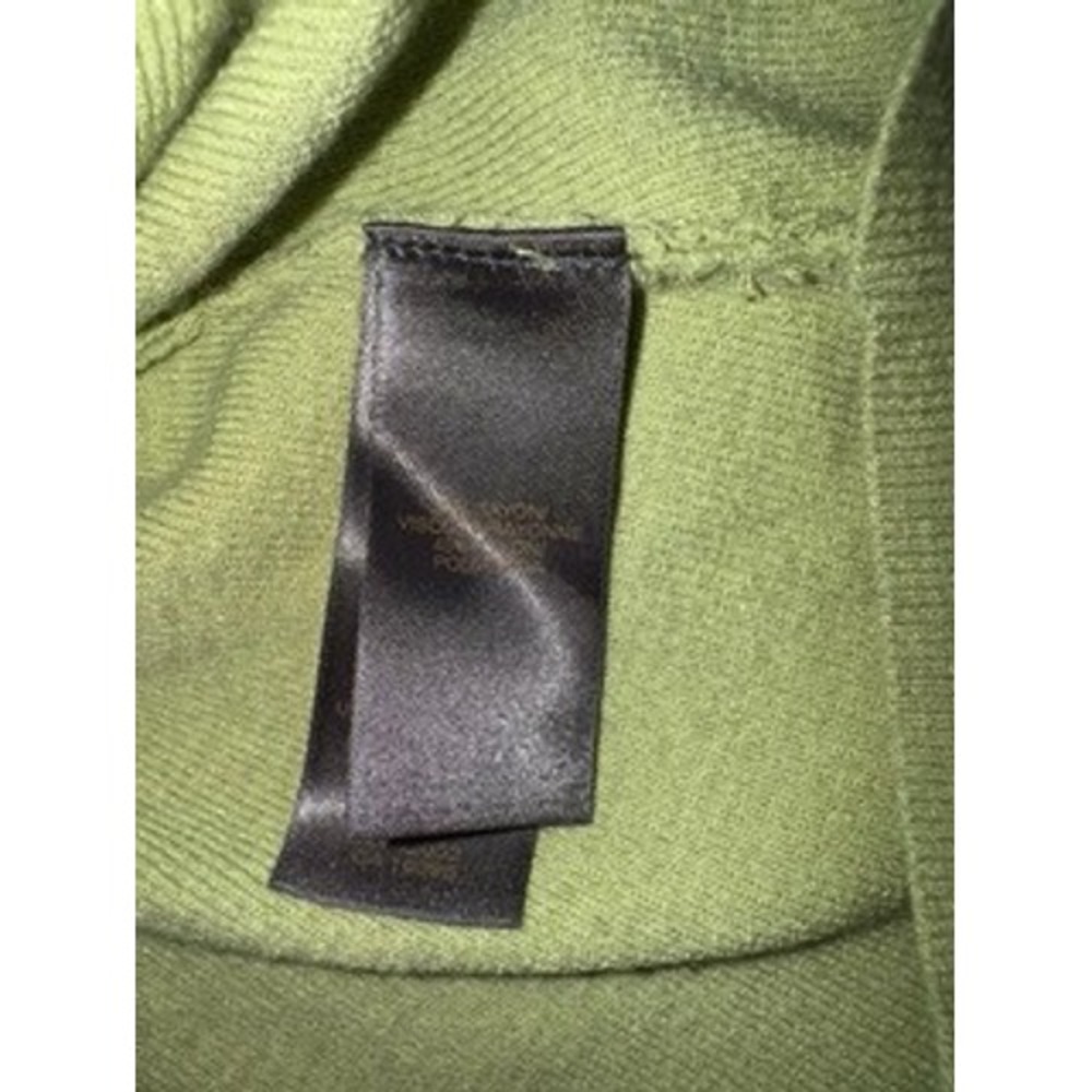 Liz Claiborne Light Green Ribbed V Neck Button Front Cardigan Sweater Women - Picture 2 of 4